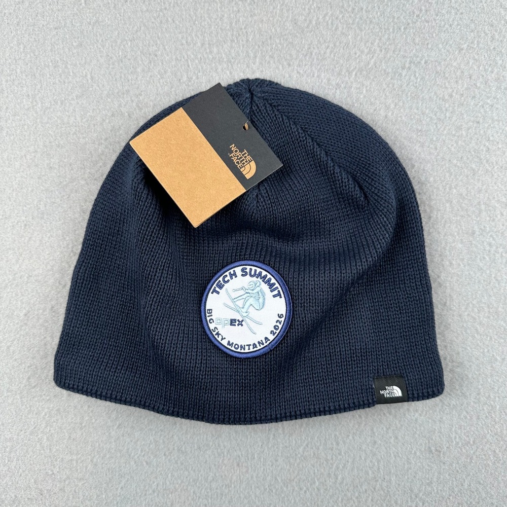 The North Face Mountain Beanie Unisex OS Urban Navy Tech Summit Big Sky Montana